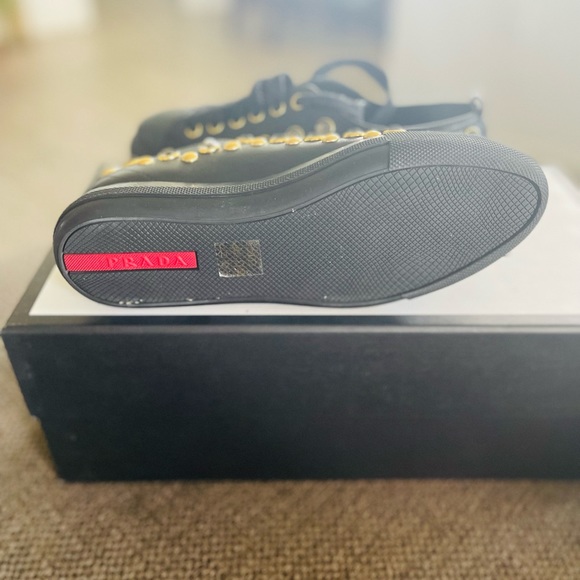 Authentic Prada Sport Crystal Studs Sneakers Size 35 - Picture 6 of 7